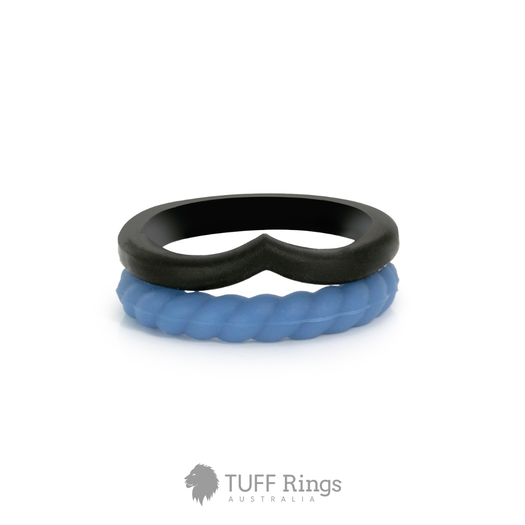 'Night Sky' Women's Silicone Ring Set