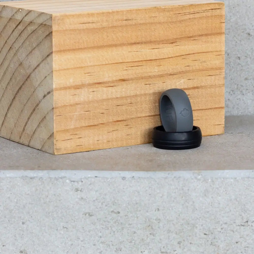 Wood looking silicone ring cheap