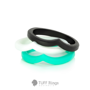 'Choc Mint' Women's Silicone Ring Set