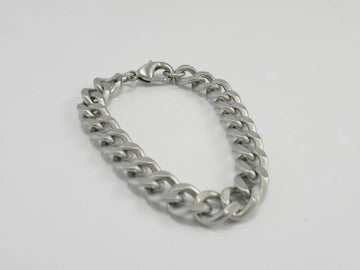 Men's Stainless Steel Bracelet - Link Design | Hypoallergenic Matt Finish