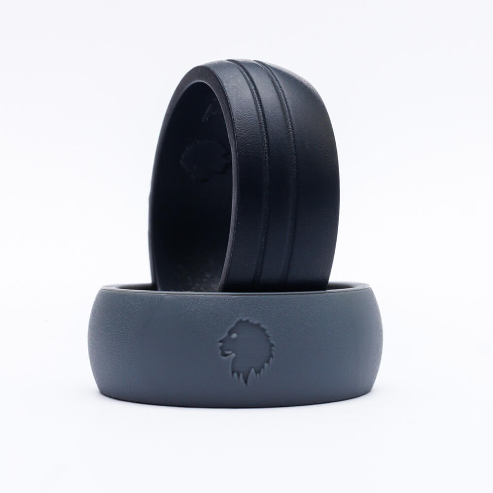 Classic Groom - Set of 2 classic men's silicone rings