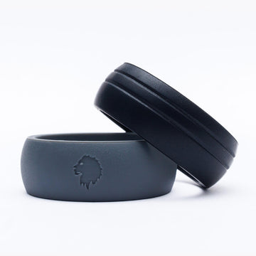 Classic Groom - Set of 2 classic men's silicone rings