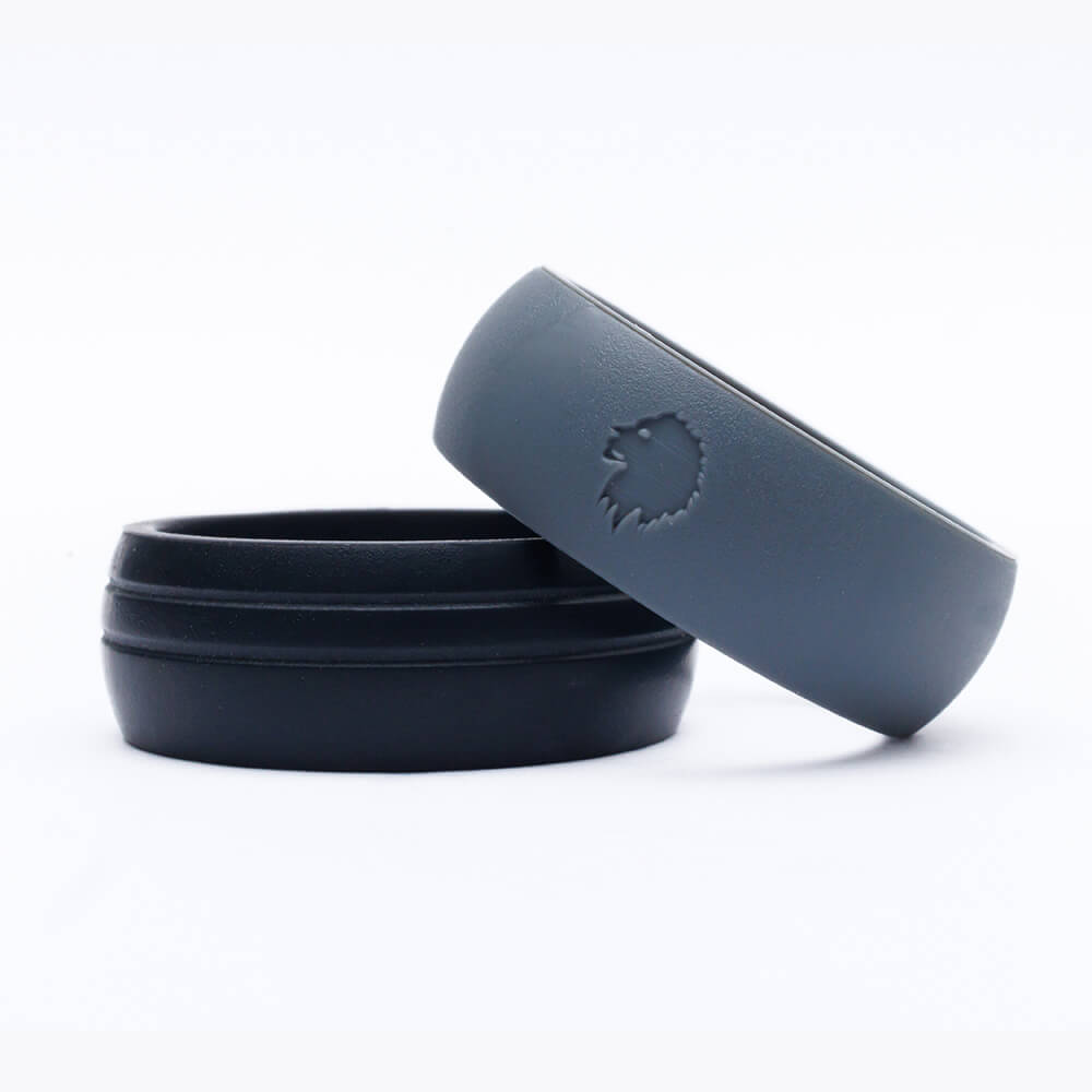 Classic Groom - Set of 2 classic men's silicone rings