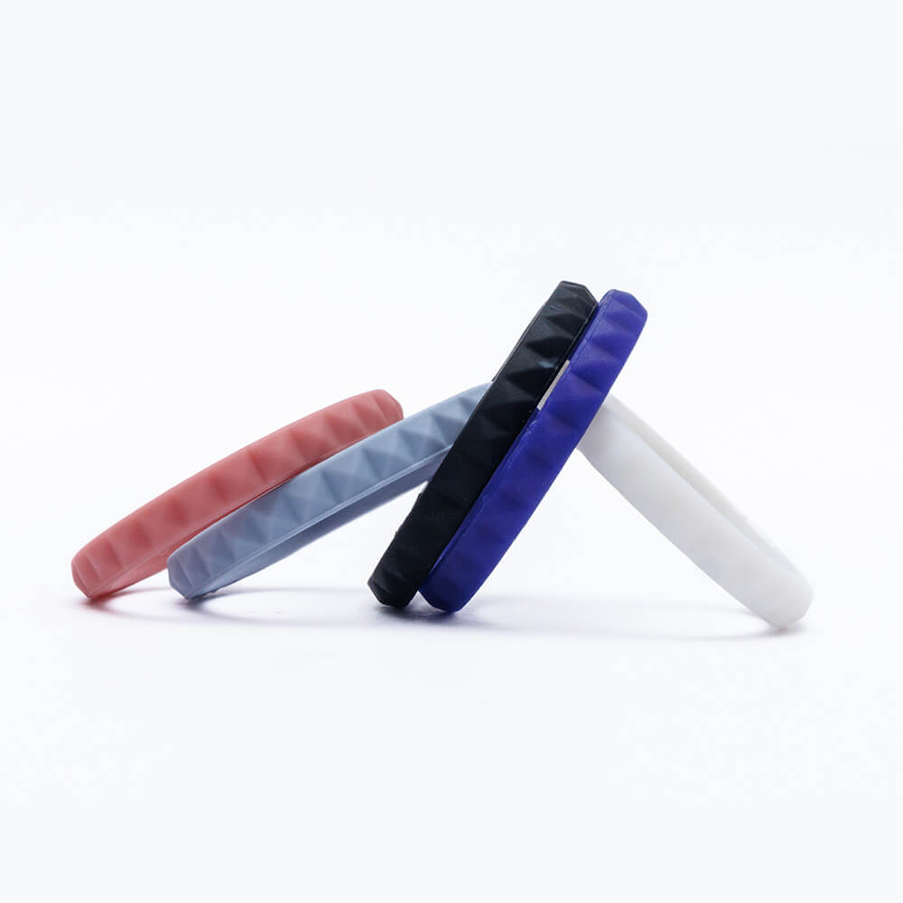 Stackable Stud -Set of 5 women's silicone rings