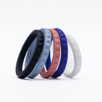 Women's 'Stud stackable' silicone ring