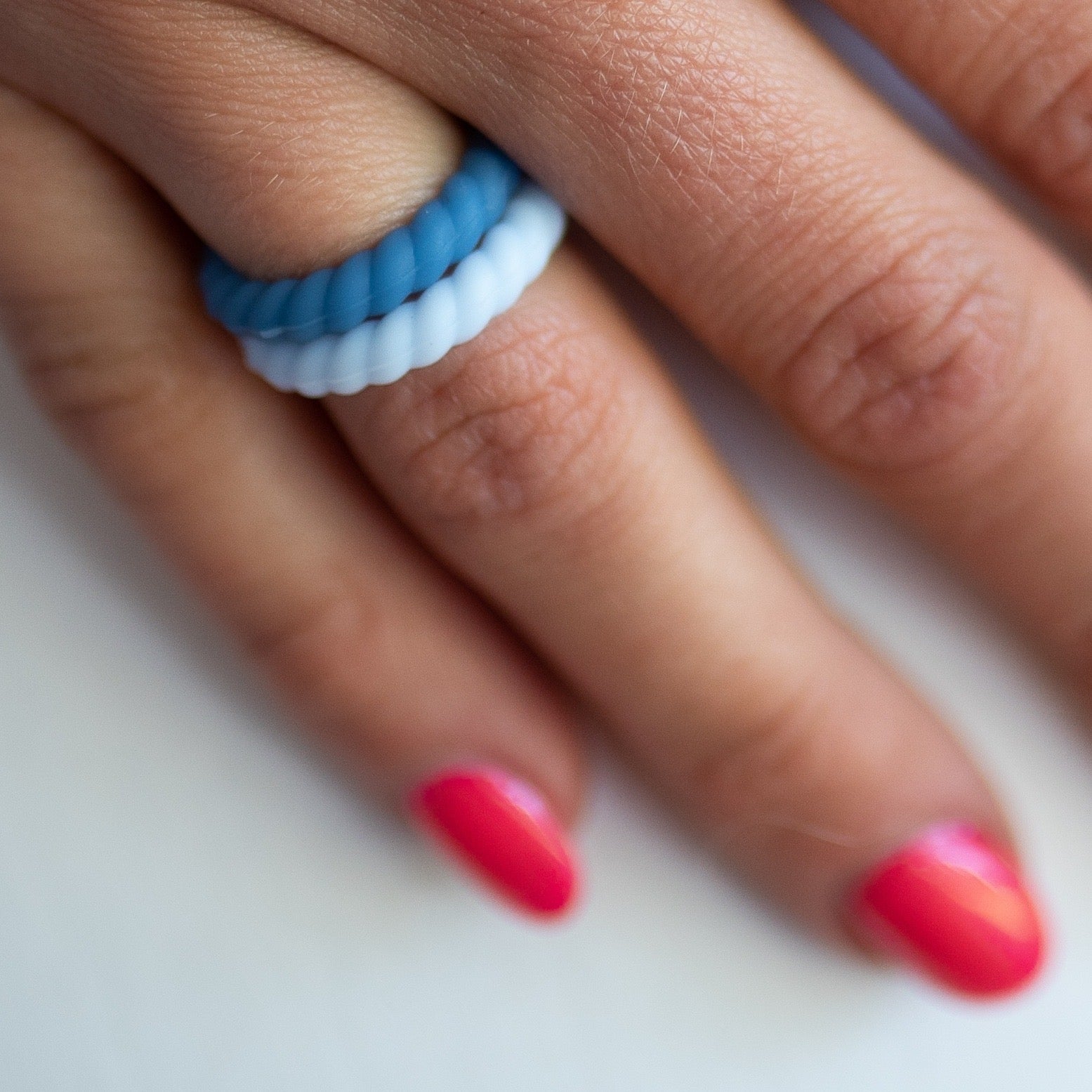Women's 'Twist stackable' silicone ring